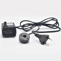 ALMANE AL-229 5W Pompe de fontaine mini en plastique ABS 350L/H 0.9m H-max pour jardin, bureau, usage domestique intérieur, LED 4 lumières, écologique