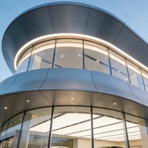 Diseño de Lujo con Muro Cortina de Vidrio, Estructura de Acero, Construcción Comercial, Biblioteca, Librería, Concesionario de Autos, Museo - Product Image 1