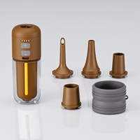 Pompe à air gonflable multifonctionnelle 3 en 1 portable en plastique, 240 L/min, batterie 2000 mAh pour le camping en plein air, rechargeable