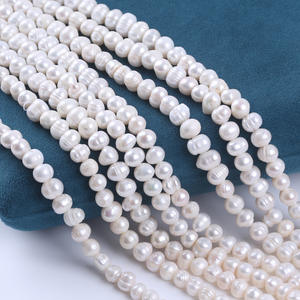 Venta Directa de Fábrica de Zhuji de Perlas Naturales de Agua Dulce Sueltas de 8-9 mm, Perlas Semiterminadas con Orificio para Hilo - Product Image 4
