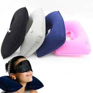 1pcs U-Shape Travel Car Pillow for Airplane Inflatable Neck Pillow Travel Accessories Road Trip Comfortable Sleep Pillows - Product Image 1