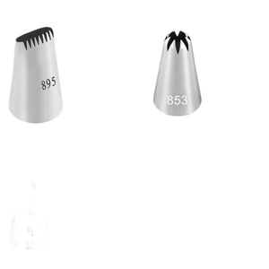 Stainless Steel Piping Tips Set 1M 2F 2D 853 6B 127 Reusable Cake Decorating Tools for Butter Icing - Product Image 5