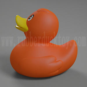 7cm promosyon mini turuncu lastik ördek özel logo baskı ile, promosyon turuncu banyo için oyuncak ördek, yüzen turuncu ördek banyo oyuncak - Product Image 2