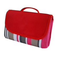 Tapis de pique-nique en tissu Oxford épais, laminé par ultrasons, résistant au sable et à l'humidité, pliable, pour le camping et la plage, avec sangle de transport