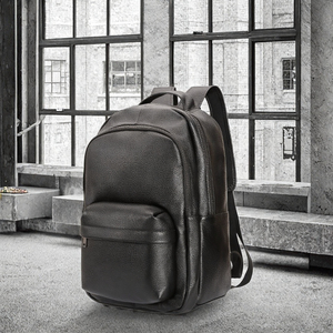 Marrant Male Large Capacity Waterproof Business Travel <b>Backpack</b> 15.6 Inch <b>Laptop</b> Bag Genuine <b>Leather</b> for Men - Product Image 2