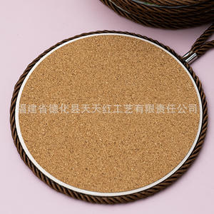 Manteles individuales de cerámica de estilo nórdico con diseño de flores redondas, aislantes del calor, para protección de la vajilla. - Product Image 2