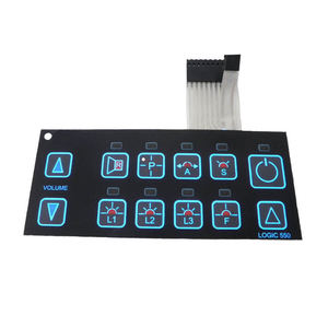 Clavier à <span class=keywords><strong>membrane</strong></span> rétroéclairé LGF avec interrupteurs à boutons et LED - Product Image 2