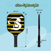Çocuklar için Cam Elyaf Petek Özlü Yüksek Kaliteli Hafif Pickleball Raketi