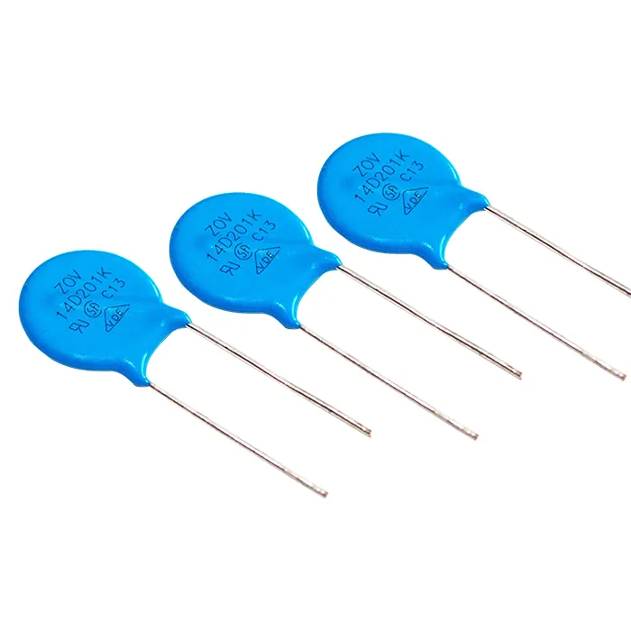Hot Sale Blue Types Of Varistors 14D Zno Mov Zov Varistor Resistor 14D 14D201K 14D820K 271K For Ic