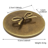 Poignée personnalisée en forme de nœud pour couvercle rond, poignée isolante thermiquement pour couvercles de bougies, boutons de couvercle, accessoires de décoration intérieure