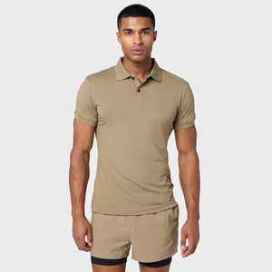 Camiseta Polo Personalizada Transpirable de Algodón y Poliéster, Camiseta Polo Ajustada para Hombre, Camisetas Polo Casuales - Product Image 1