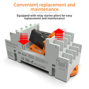 Tùy biến ổ cắm Rơle công nghiệp với Rơle mỏng 4 kênh 5A 250VAC mô-đun Rơle - Product Image 5