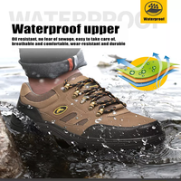 Chaussures de sécurité industrielles à embout d'acier indestructibles, anti-perforation et antidérapantes, bottes de sécurité pour hommes pour la construction, vente chaude