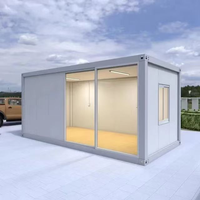 Casa Contenedor Desmontable de 20 pies/40 pies, Casa Modular Prefabricada Móvil para Oficina Temporal, Hotel, Dormitorio, Alojamiento en Sitio de Obra