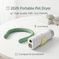 Nouveau design 2026 – Sèche-cheveux pour animaux de compagnie 110 000 tr/min, souffleur haute vitesse sans balais, silencieux 1500W, portable, accessoires pour animaux de compagnie (chien, chat)