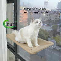 Hamac pour chats en plastique en gros pour fenêtres intérieures, hamac de fenêtre, perchoir pour chat, lit pour chat de fenêtre