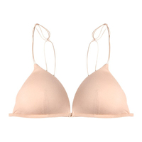 Soutien-gorge sexy d'été pour femme, à fines bretelles, fermeture avant, bonnets triangulaires, ultra-fin, sans armatures, push-up, pour une silhouette sublimée