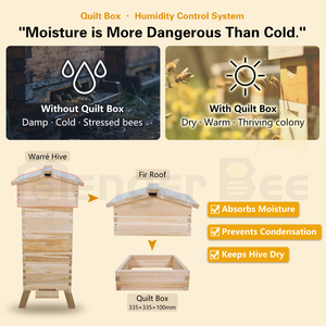 Ruche en bois robuste Warré pour l'apiculture commerciale – Entretien facile, récolte de miel à haute efficacité - Product Image 4