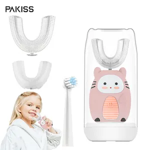 Brosse à dents automatique en forme de u, brosse à dents électrique ultrasonique pour enfants, 360 pièces