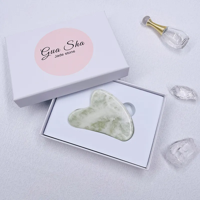 Health Care Beauty Massager Jade Natural Green Rose Quartz Various Gua Sha Board