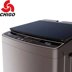 Máy giặt cửa trên bằng thép không gỉ, tự động hoàn toàn, đèn LED thông minh, sóng xanh, ngôn ngữ tiếng Anh, khuyến mãi - Product Image 1