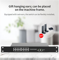 Switch Gigabit POE Hengxin/OEM/ODM 16 Port 48V Aktif IEEE802.3 AF/AT Tanpa Manajemen untuk Kamera IP CCTV Stok Tersedia
