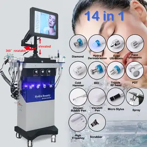 Máquina de microdermoabrasión de cristal de hidro dermoabrasión portátil peeling facial Hydra hydrabeauty microbrasion máquina belleza
