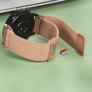 Bracelet de montre intelligente en nylon respirant avec fermeture magnétique en boucle pour Apple Watch Series 11 10 9 8 7 Ultra 3 49 mm 46 mm 45 mm 42 mm - Product Image 6