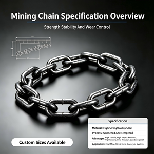 High Tensile Round Link Mining Chain <b>18</b>*64 22*86 Quenched and Tempered Steel for Coal Scraper Conveyor High-strength Ma - Product Image 4