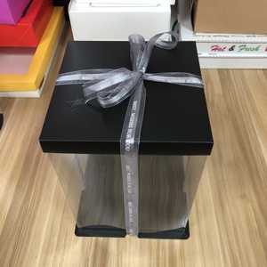 Vente en gros grande boîte d'emballage de gâteau transparente PET transparente cadeau de pâtisserie de mariage présentoir de gâteau Cox - Product Image 4