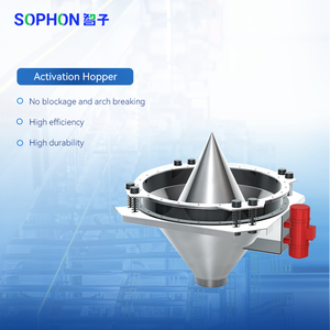 Sophon Industriële Granule Lossing Feeder Activator Roestvrij Staal Vibratie Activering <span class=keywords><strong>Hopper</strong></span> Voor Bloem Suiker Melkpoeder - Product Image 2