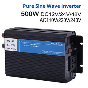 Inversor de Corriente de Onda Sinusoidal Pura de 500W, DC 12V 24V 48V AC 220V, Convertidor Solar Conectado a la Red, Salida Única - Product Image 3