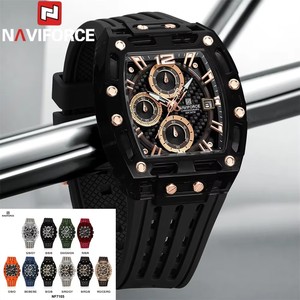 Montre à quartz <span class=keywords><strong>pour</strong></span> <span class=keywords><strong>homme</strong></span> NAVIFORCE 7105 NF7105, marque haut de gamme, chronographe, date, montre de sport originale <span class=keywords><strong>pour</strong></span> <span class=keywords><strong>homme</strong></span>, idéale <span class=keywords><strong>pour</strong></span> un cadeau - Product Image 2