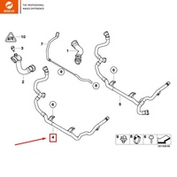 Selang Pendingin Radiator MOBEAR Cocok untuk BMW No. Suku Cadang. Selang Reservoir Pendingin Mesin 17127548223, Tangki Ekspansi, Saluran Pembuangan Udara