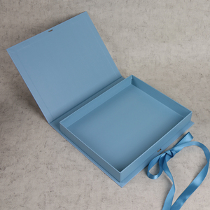 luxury custom printed book shape paper <b>gift</b> <b>box</b> packaging with ribbon - Product Image 3
