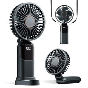 Ventilateur portable haute vitesse sans balais, mini-ventilateur rechargeable pour le bureau et le cou - Product Image 5