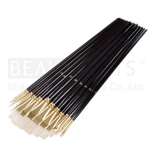 Poils de porc synthétiques, ensemble de pinceaux de <span class=keywords><strong>peinture</strong></span> à l'huile, <span class=keywords><strong>peinture</strong></span> acrylique - Product Image 3