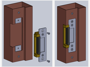 Nhiệm Vụ Nặng Nề Dc12v/24V Tấn Công Điện Khóa Chúng Tôi Tiêu Chuẩn Thép Không Gỉ 2-Dây Cho Mật Khẩu Mở Khóa Cửa Kiểm Soát Truy Cập - Product Image 4