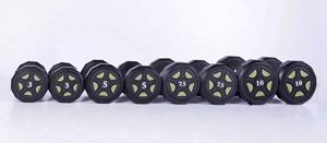 Haltères hexagonaux réglables en fonte noire avec poignées métalliques 5-115 lb – Équipement d'entraînement des bras durable, étanche, unisexe, fabriqué aux États-Unis - Product Image 6