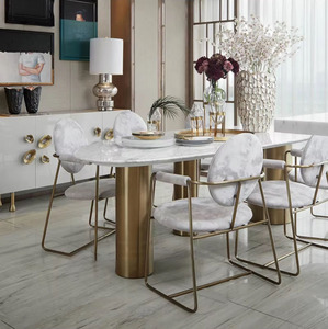 New Come Italian Modern Famous Designers <strong>Blue</strong> Velvet and Leather <strong>Dining</strong> <strong>Chairs</strong> With Good Gold Stainless Steel <strong>Chair</strong> - Product Image 4