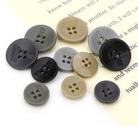 Kancing Resin 15 mm Berbagai Gaya Kancing Plastik Custom Pelanggan untuk Kemeja Jas Celana Kancing Resin Kecil