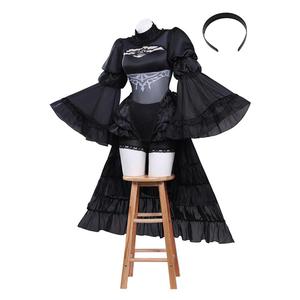 Costume de cosplay NieR Automata 2B, ensemble complet noir, tenue mécanique d'anime, jeu de rôle - Product Image 5