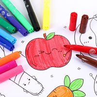 Stylo marqueur lavable effaçable jumbo pour enfants, stylo de couleur d'eau à pointe de feutre gros conseils autres marqueurs de timbre de bingo de dessin