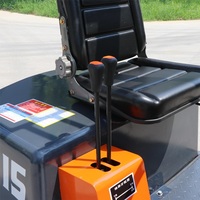 Nouveau chariot élévateur électrique à quatre roues avec batterie au plomb-acide, cabine, déplaceur latéral hydraulique, pneus pleins pour utilisation en intérieur/extérieur