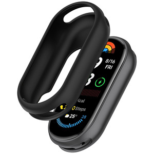 <span class=keywords><strong>Mi</strong></span> <span class=keywords><strong>Band</strong></span> 10 9 8 Funda protectora de silicona PC Watch Case para <span class=keywords><strong>Xiaomi</strong></span> Watch <span class=keywords><strong>Band</strong></span> 10 NFC/9 NFC/8 NFC - Product Image 1