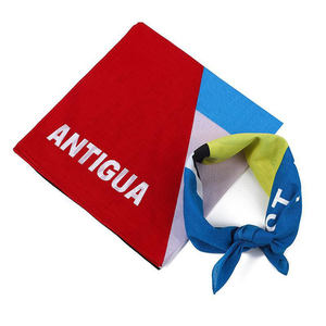 Bandana carré de drapeau de St.Kitts de pays d'impression de logo personnalisé - Product Image 3