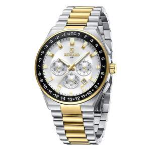 Nuevo Reloj de Pulsera Cronógrafo para Hombre REWARD RD813150M, Diseño Elegante para Negocios, 44 mm, Movimiento de Cuarzo, Correa de Acero Inoxidable Sólido, Alta Calidad - Product Image 1