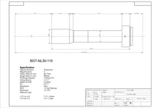 Độ phóng đại NL 3 độ méo thấp C gắn máy ảnh quét công nghiệp ống kính máy tầm nhìn ống kính telecentric