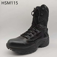 Bottes de combat classiques LXG, 4/8 pouces, avec système de soutien, populaires en Israël, en cuir, avec fermeture auto-agrippante, équipement tactique, bottes HSM115
