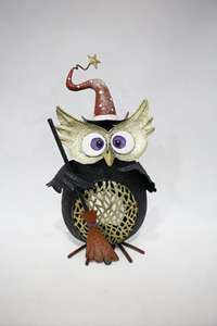 Moderno creativo decorazioni per la casa ornamenti vendita calda corvi neri gatti gufi in metallo regali di Halloween fabbrica all'ingrosso - Product Image 2